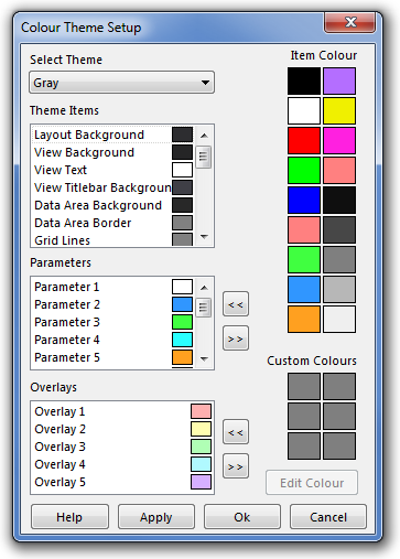 Example Colour Theme Setup Example Colour Theme Setup