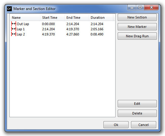 Section Editor Window Section Editor Window