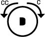 When looking at throttle shaft When looking at throttle shaft